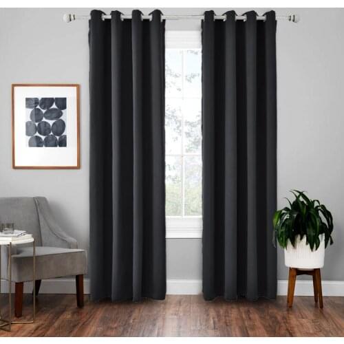 Blackout Curtains for Bedroom Winter Thermal Insulated, Sun Blocking Lined Curtain Panels for Living Room, Set of 2
