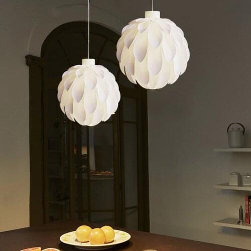 Creative Pinecone Chandelier White Dining Room Island Modern LED Hanging Lamp Bedroom Children Room Restaurant Simple Fixtures