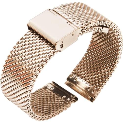 2021 New 18mm 20mm 22mm 24mm Universal Milan Mesh Stainless Steel Woven Mesh Strap Black Bracelet Bracelet Watch Milanese Strap