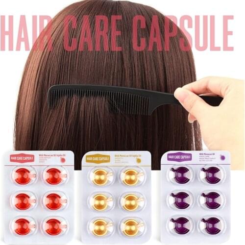 Sevich Hair Vitamin 6 Capsules Repair Damaged Hair Serum Smooth Silky Keratin Complex Oil Hair Care