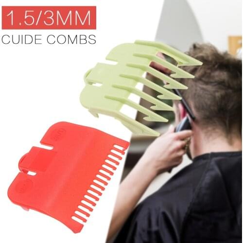 1.5/3mm for WAHL Hair Clipper Limit Comb Guide Attachment Combs Barber Replacement 2 Colors PP Plastic Red/Green