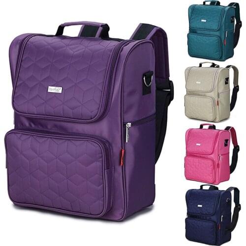 1pc Fashion Design Baby Nursing Nappy Diaper Bag 38cm Waterproof Lady Large Capacity Travel Backpack Bag Mobile Phone Straps