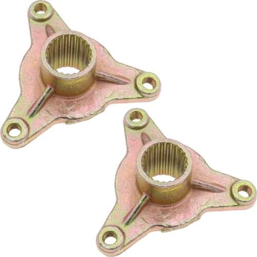 2pcs/pack Four Wheel GO KART KARTING ATV UTV Buggy 110-125CC 3 Holes Lugs Rear Axle Wheel Hub Flange Seat 23 Teeth Flange