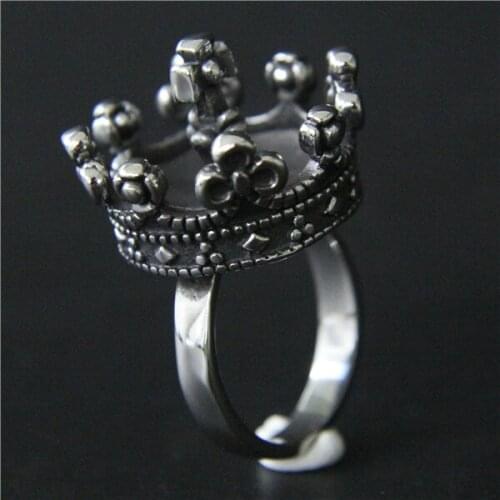 2018 Cool 3D Crown Ring 316L Stainless Steel Top Quality Fashion New Design Crown Ring