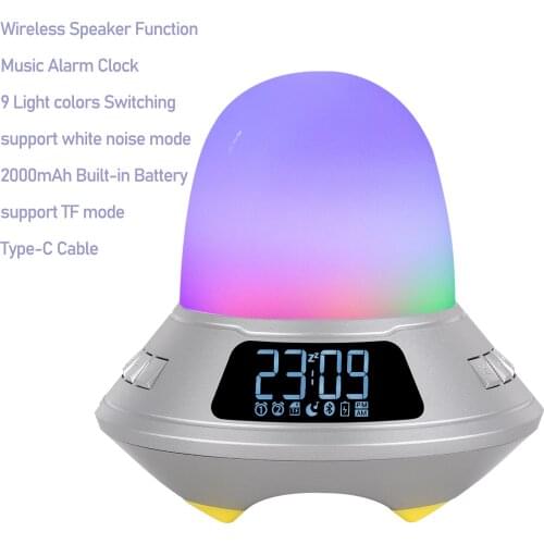 2021 SYLLABLE SG3 Wireless Speaker 8 hours Type-C charging Cable built-in white noise SYLLABLE SG3 Music Alarm Clock 2000mAh