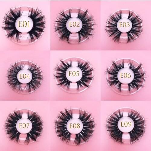 25mm 3D MIKIWI luxury real mink false eyelashes full strip natural thick criss-cross lash 25mm long fluffy dramatic mink lashes