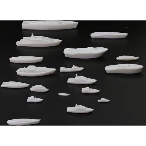 32pcs O OO HO N Z Scale Resin Model Boats Ships Yacht Craft Miniature Railway Layout Scenery DS01