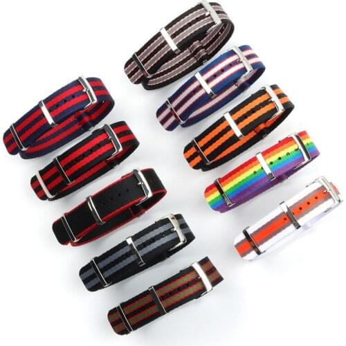 Army Sports Nylon Nato Zulu Watchband for omega Seamaster 300 Watch Strap Nato Bracelet Accessories 20mm