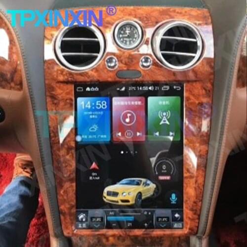 For Bentley GT Speeding Supersport Android 11 6+128G Tesla Style Screen Car GPS Navigation Headunit Multimedia Player Auto Radio