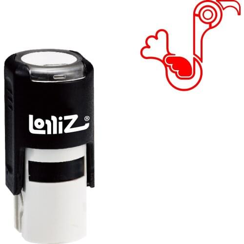 LolliZ Biomorphic Animal Symbol Series Design #04 Self-Inking Rubber Stamp