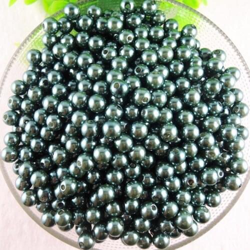 ABS Imitation Pearl Round Beads Wholesale Plastic Ball 6mm 8mm 10mm 12mm 14mm Fits Bracelet Necklace DIY Jewelry Making AS-12
