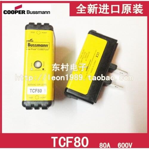 US imports TCF80 80A 600V Cooper Bussmann Fuses delay slow-blow fuses