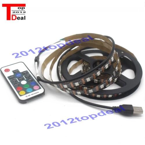 DC5V USB LED strip 5050 RGB Flexible Light 1M 2M TV Background Lighting RGB LED strip Adhesive Tape IP20 / IP65 waterproof