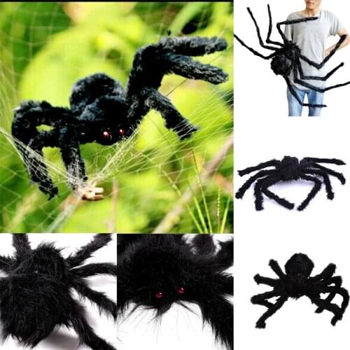JX-LCLYL 30cm Black Giant Spider Halloween Decor Haunted House Prop Indoor Outdoor