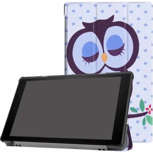 Leather Case Cover stand smart folio magnet case for Kindle Fire HD 7 2017/2019/ Kindle Fire HD 8 2016/2017 tablet case cover