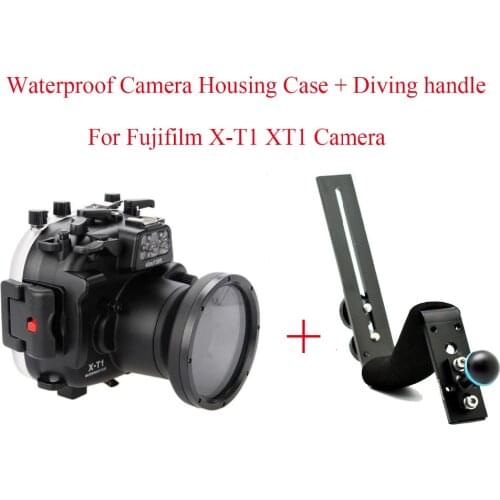 Meikon 40m/130ft Waterproof Diving Camera Housing Case For Fujifilm X-T1 XT1 Camera,Underwater Camera Bags Case + Diving handle