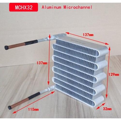 MCHX32 PURSWAVE Mini Microchannel condenser fan Cooling evaporator Water Cooling Radiator heat exchanger for refrigeration use