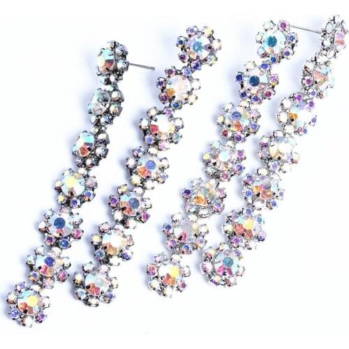 Fashion Stud Earrings Rhinestone Earrings, Womens Jewelry Colorful, Punching, All-match New Crystal Accessories Wholesale