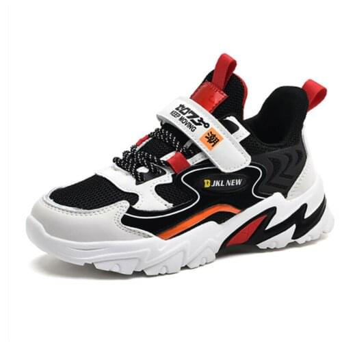 New Fall Childrens Fashion Mesh Sports Shoes Boys' Running Leisure Breathable Outdoor Kids Shoes Lightweight Comfortable Sneak