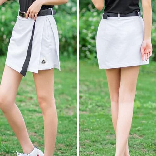 Newly Womens Athletic Tennis Golf Skirts High Waisted Running Shorts Splicing Design Activewear