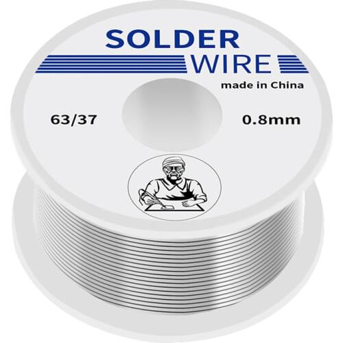 100g New Tin lead Rosin Core Solder Wire 0.8mm 2% Flux Reel Welding line Soldering Wire Roll 1.8mm 1.0mm Solder Wire 1.2mm
