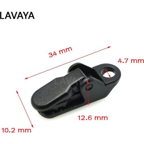 Plastic ID Card Name Tag Holder Badge Garment Clip Black For Backpack Cord Lanyard New Arrivals