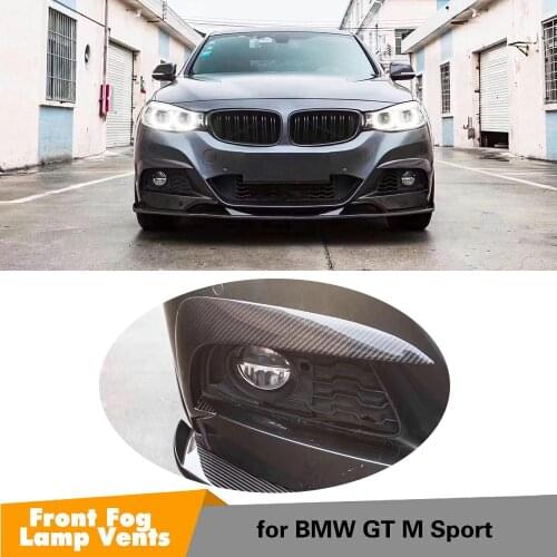 Carbon Fiber Fog Light Eyebrow For BMW 3 Series GT M Sport Fog Lamp Frame Trims Decoration 2013-2020 Body Kits Accessories