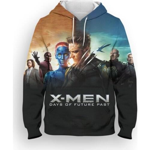 Marvel 3D Print X-Men Womens Hoodies Casual Spring Autumn Cool Boy Girl Kids Sweatshirt Long Sleeve Mens Tracksuit