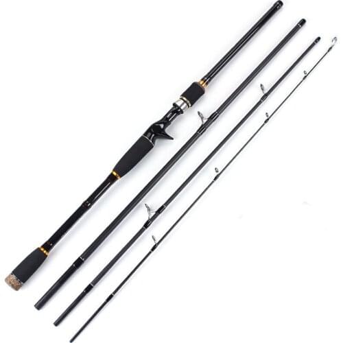 Spinning Fishing Rod 2.4M 2.7M 4 Sections Casting Fishing Pole Carbon Short Portable Distance Throwing Lure Fishing Rod Sea
