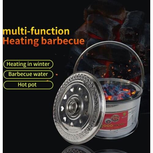 Outdoor Carbon Furnace Stainless Steel Carbon Furnace For Camping, Hiking Heating Portable Multifunctional Heating Furnace