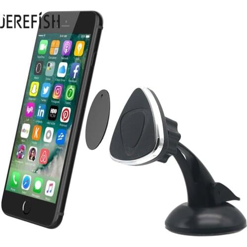 JEREFISH Universal Magnetic Mount Car Dashboard Stand Mobile Phone Holder Sticky Windshield Car Kit Magnet For iPhone 7 XR XS X