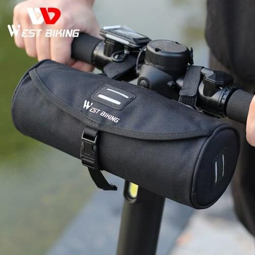 WEST BIKING Multifunctional Bike Bag Scooter Electric Folding Bicycle Handlebar Bag Rainproof Frame Saddle Cycling Accessories