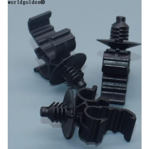 Worldgolden 100pcs auto fasteners Hose Clip