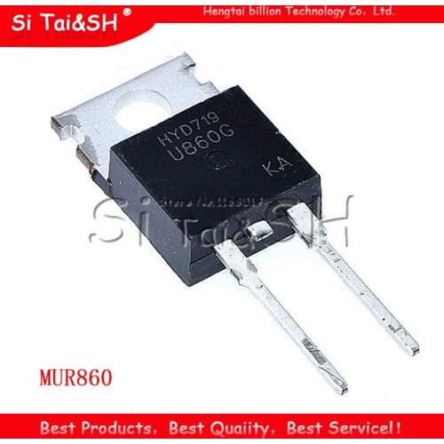 10pcs MUR860 TO220 MUR860G TO-220 U860