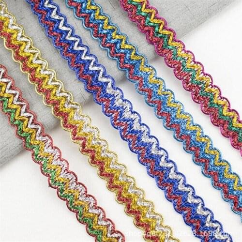 12m lace stage clothing performance accessories wave side DIY polyester handmade decorative edge trim