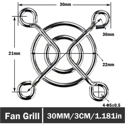 20pcs/lot DC PC Fan Grill Protector Metal Finger Guard 30mm 3cm