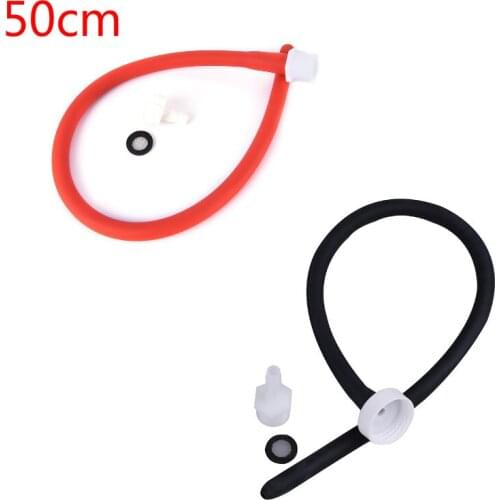 50cm Soft Anal Enema Tube Anal Cleaning Vaginal Cleaner Nozzle Tip Butt Plug Cleaner Enemator Woman