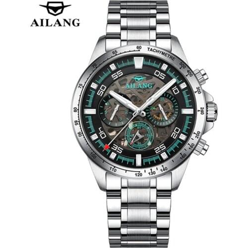 AILANG Automatic Mechanical Watch Men Luxury Brand Mens Watches Waterproof 30M relogio masculino 2021 NEW Clock