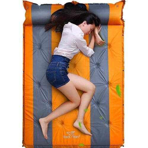 2 Person Automatic Inflatable Mattress Beach Cushion Outdoor Camping Self Driving Car Sex Bed Mat Sleeping Cycling Picnic Pad