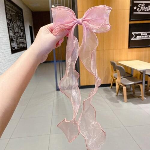 Lazy Tassel Elastic Hair Bands Hair Rope Ponytail Holder Bowknot Streamer Hair Scrunchie Ties