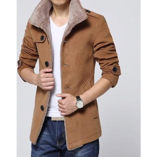 MRMT 2021 Brand Mens Jackets Woolen Overcoat for Male Windbreaker Casual Thermal Jacket Outer Wear Clothing Garment
