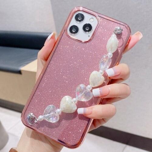 Crystal Bracelet Case for Samsung Galaxy A72 A52 A32 A51 A71 A02S A12 M51 A51 A71 A21S A42 Glitter Bling Diamond Bumper Cover