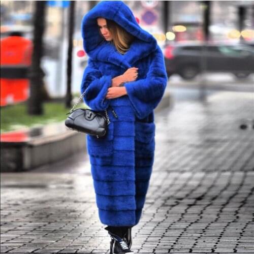 Женские синие куртки FURSARCAR China At AliExpress