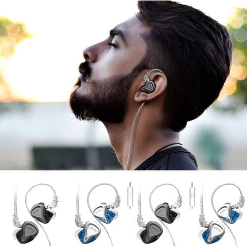 1DD+1BA Hybrid HIFI Earphones In Ear Wired Earbuds Headphones Monitor Headphones HIFI Headset For ZSN PRO ZSX ZS10 PRO ZAX