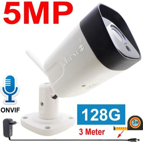 5MP IP Camera Wifi 128G Two-way Voice intercom Outdoor Waterproof Cctv Video Security Surveillance Infrared Audio Wireless HD IR