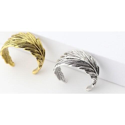 1pcs Feather Ring Simplicity Ms Jewelry Daily Matching Show