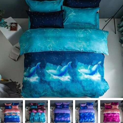 2021 Fashion 2/3pcs Bedding Set Soft Duvet Cover Set 1Quilt Cover + 1/2 Pillowcases US/EU/AU Single Twin Double Full Queen King