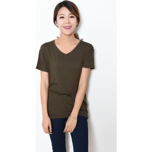 SummerStyle V-Neck Modal Soft Womens T-Shirts Plus Size 6XL Tops women shirts