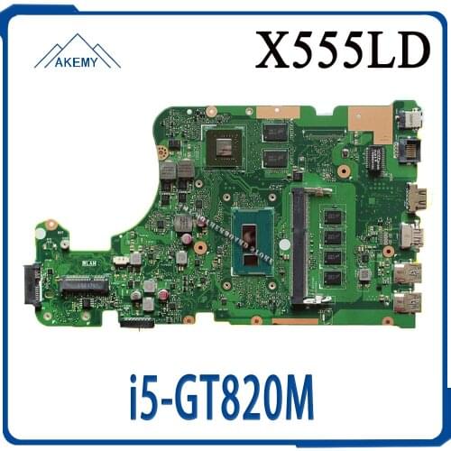 X555LD Motherboard i5-GT820M For Asus W519L X555LP X555LJ X555LDB X555LB X555LN X555LF X555L laptop Motherboard X555LD Mainboard