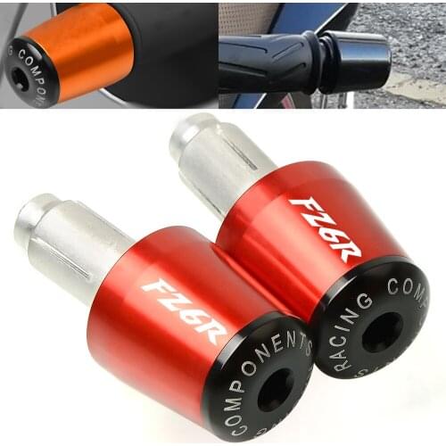 Motorcycle Aluminum Handle Bar Ends Grips Cap Gear Balanced Plug Slider For Yamaha FZ6R FZ 6R FZ 6 R 2005-2011 2006 2007 2008